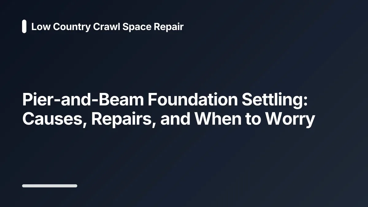 foundation settling causes
