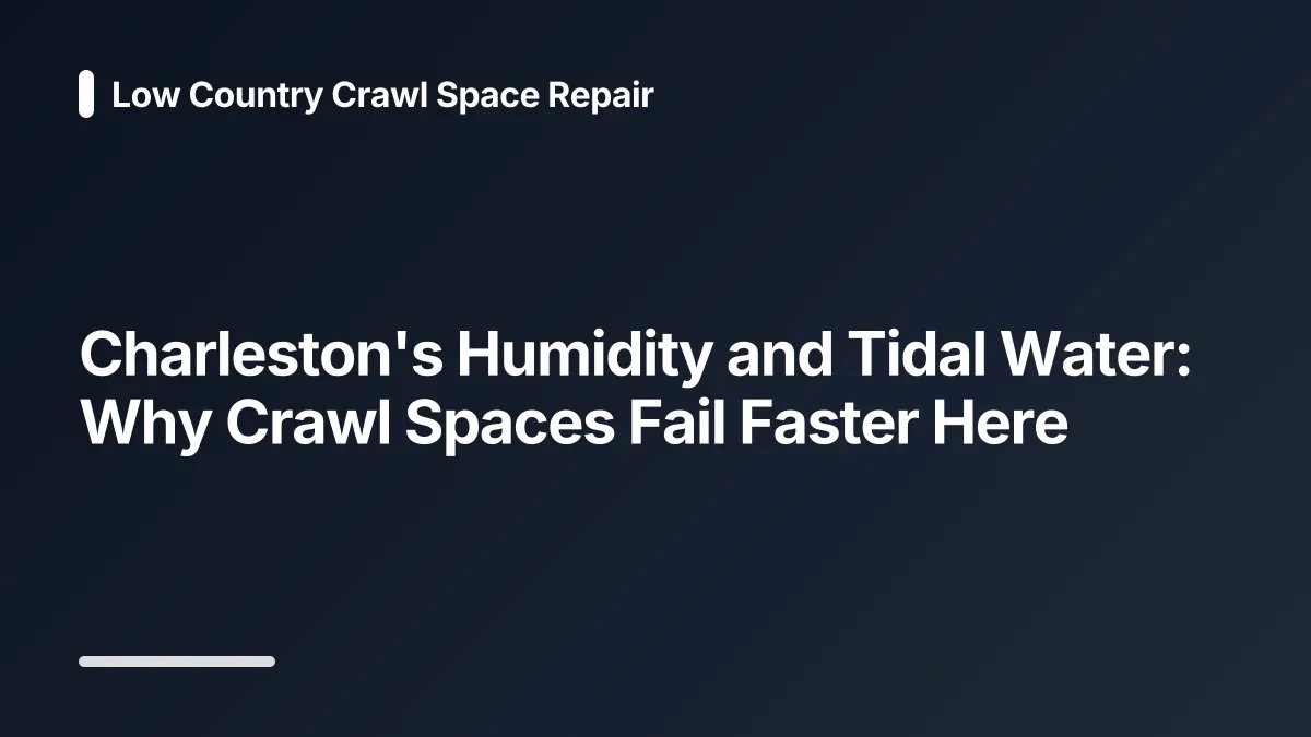 crawl space fails faster