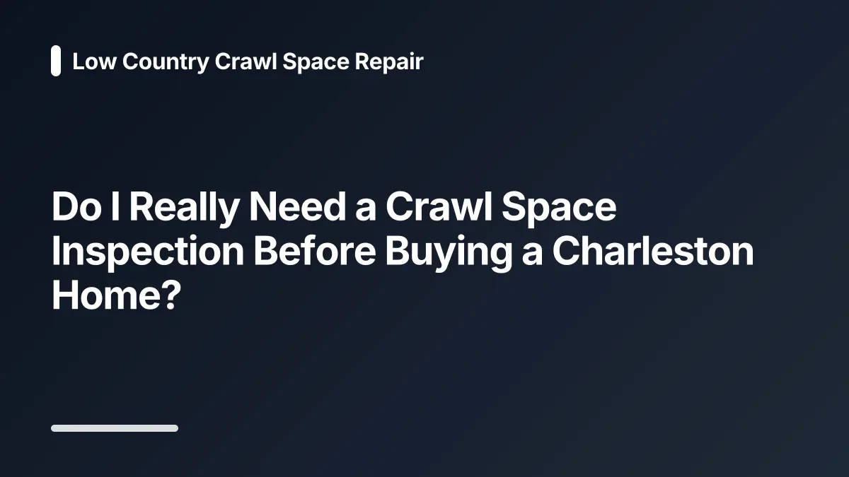 crawl space inspection home