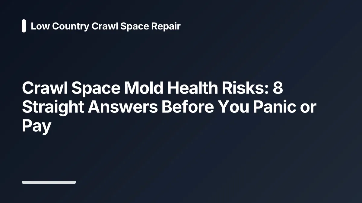 crawl space mold symptoms